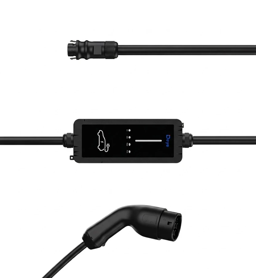 Cargador Auto Electrico SMART LORA Monofasico 7kW y Trifasico 22kW DEYE