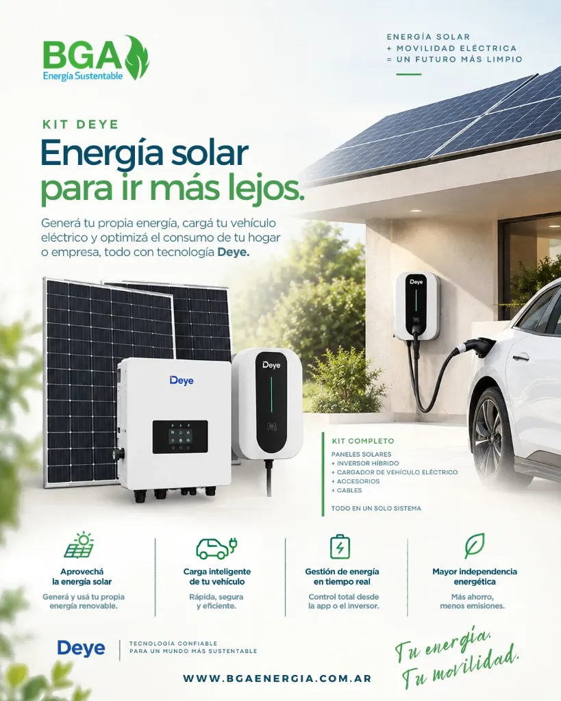 Kit Solar cargador de vehículo eléctrico